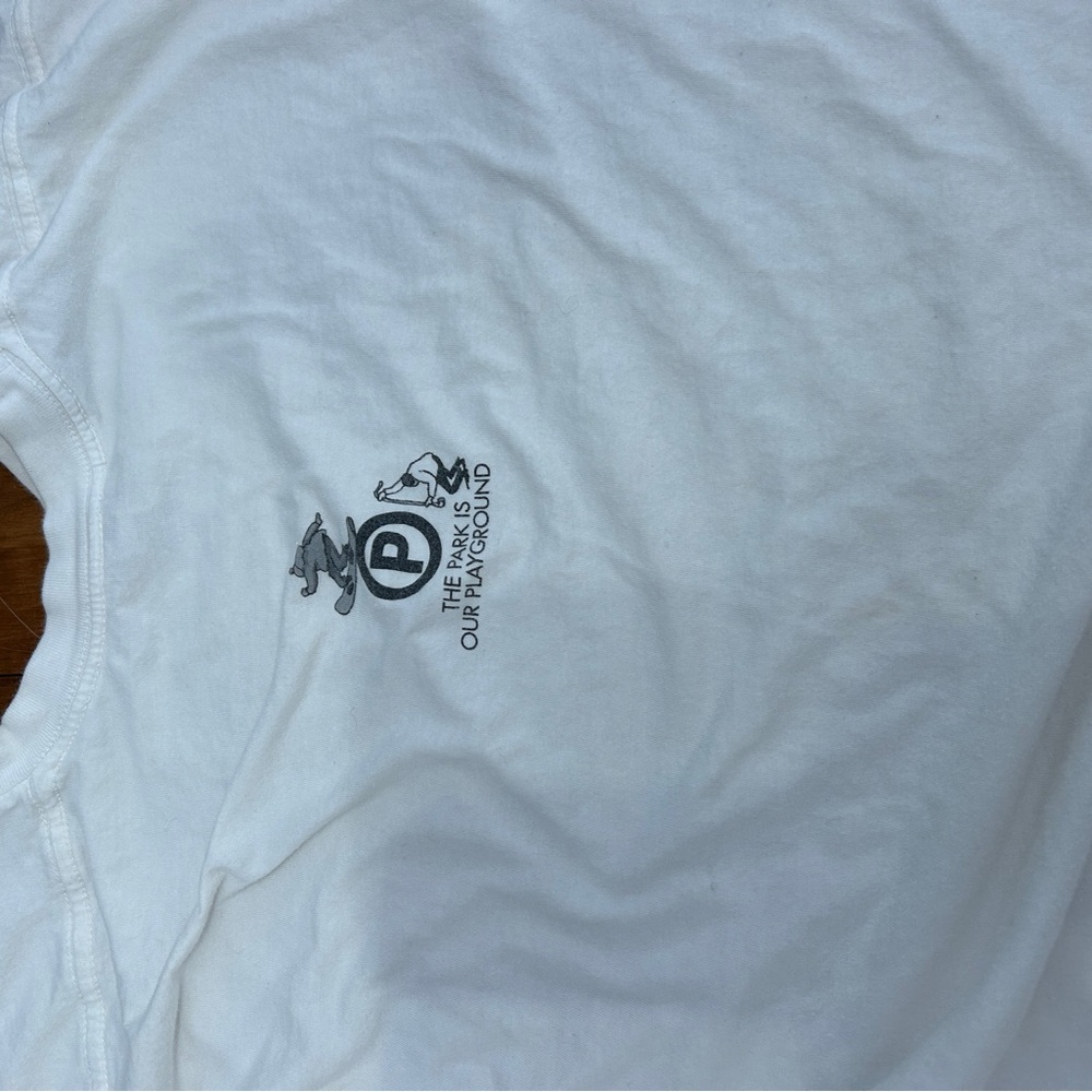 Men’s Doodle Snowboard T-shirt white collectible Burton stains see photos - Picture 2 of 4